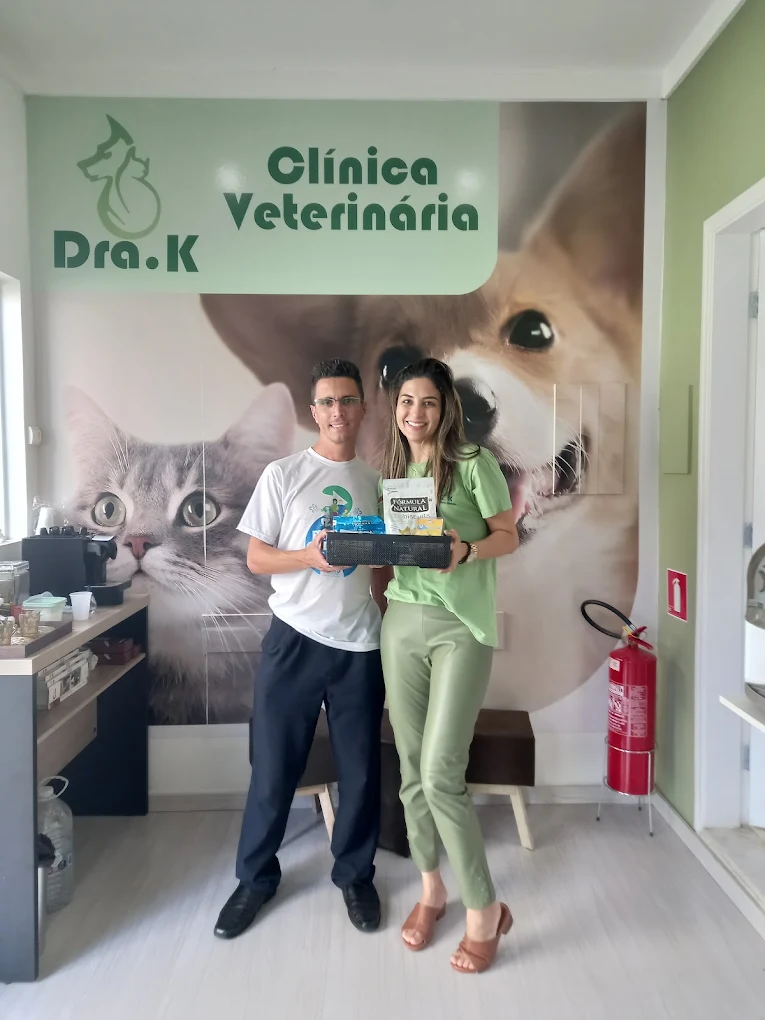 Equipe da Dra. K na recepção da clínica